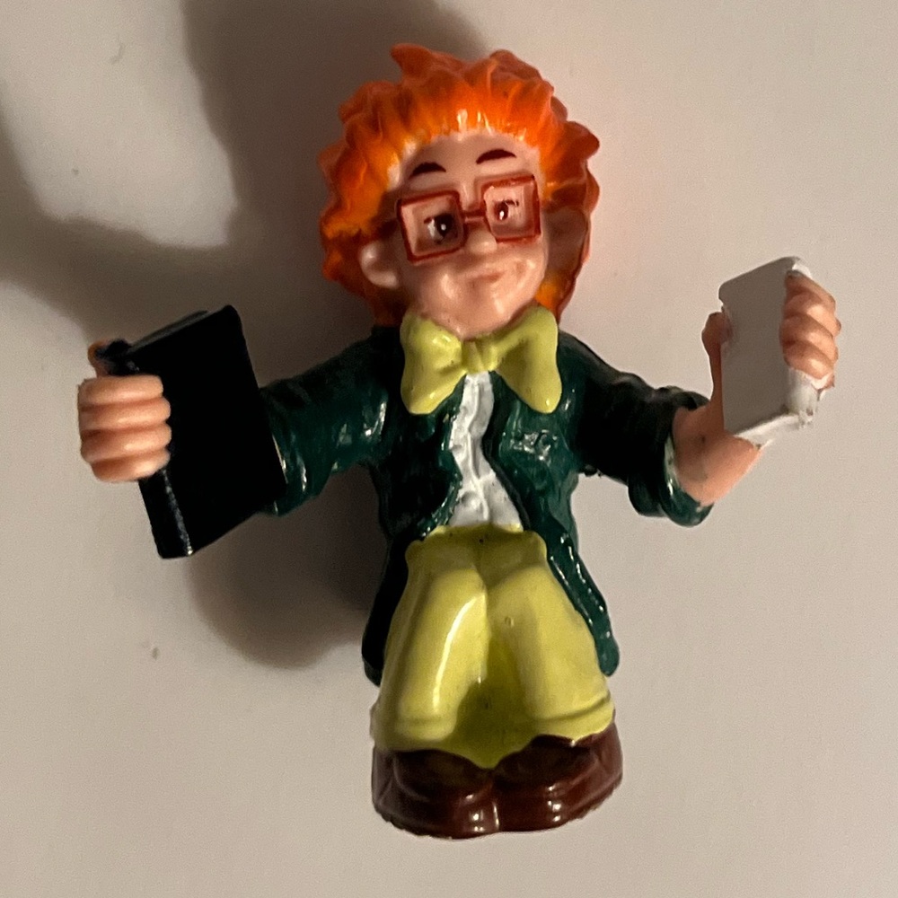 Vintage Burger King IQ Action Figure Meal Toy 2" Racer Boy